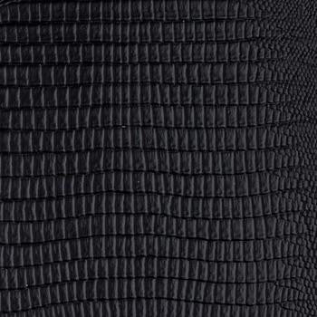 Bronte Black PBR-001 by Nassimi Designer Fabric See sample 100% Vinyl USA or Imported Water-based cleaning agents and foam may be used for cleaning. Cleaning by a professional cleaning service is recommended. </p><p>Repeat: Horizontal: and Vertical: 54" - Swanky Fabrics -