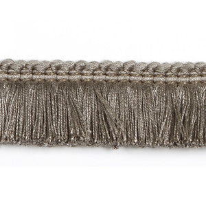 Europatex Fabric Hellenic Key Brushed Fringe Slate