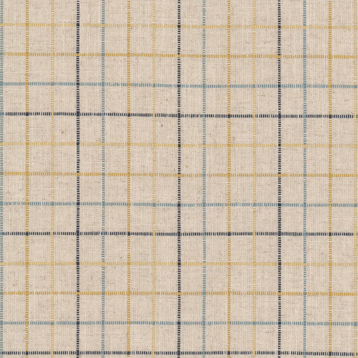 Calais 1 Cornflower by Stout Designer Fabric RAINBOW LIBRARY CADET/INDIGO 33%POL 33%COT 17%SVI 17%LIN INDIA Horizontal: 3.750 and Vertical: 3.750 55 in - Swanky Fabrics -