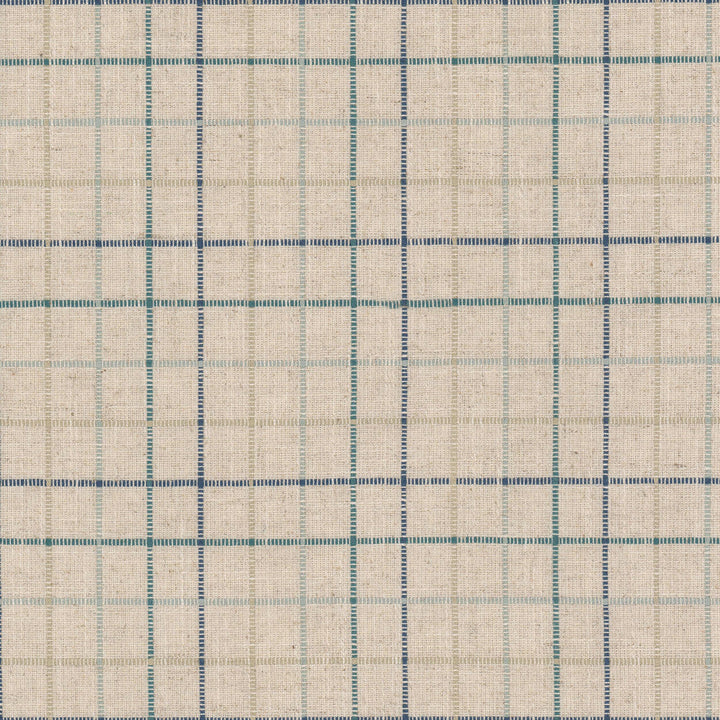 Calais 2 Lagoon by Stout Designer Fabric RAINBOW LIBRARY VAPOR/SEAGLASS 33%POL 33%COT 17%SVI 17%LIN INDIA Horizontal: 3.750 and Vertical: 3.750 55 in - Swanky Fabrics -