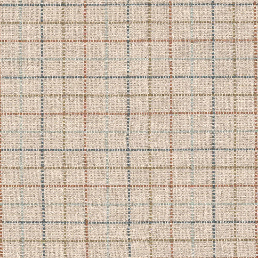 Calais 3 Paprika by Stout Designer Fabric RAINBOW LIBRARY GINGER/POPPY 33%POL 33%COT 17%SVI 17%LIN INDIA Horizontal: 3.750 and Vertical: 3.750 55 in - Swanky Fabrics -