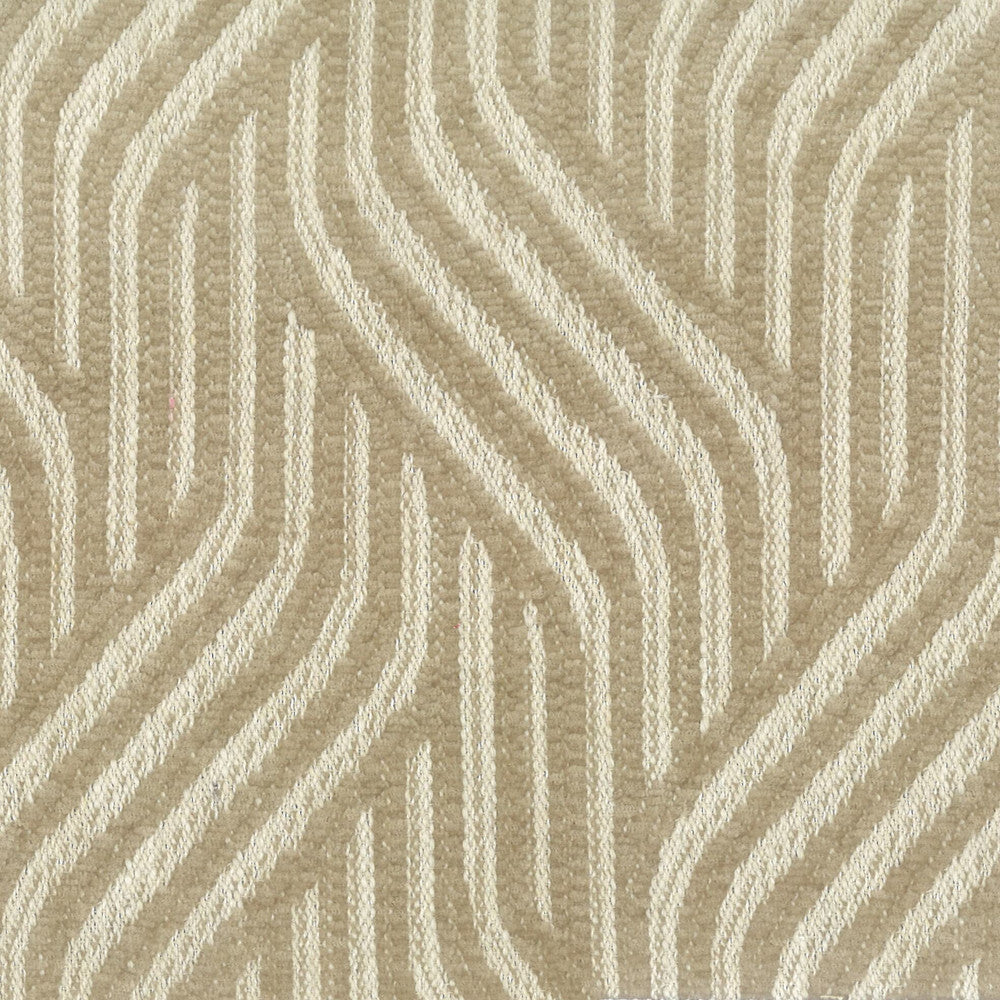 Camaro 1 Beige by Stout Designer Fabric COMFORTABLE LIVING BEIGE/TAUPE 95%POL 5%LIN CHINA FLAME RETARDANT-N.F.P.A. 701 SMALL SCALE Horizontal: 4.750 and Vertical: 5.500 56 in - Swanky Fabrics -