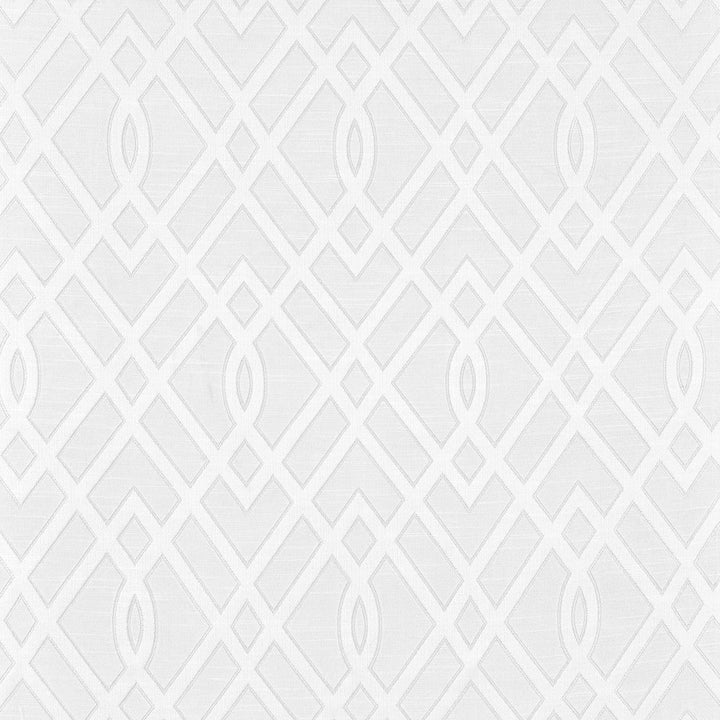 Cambridge C Pure White by Europatex Designer Fabric Cambridge 100% Polyester China Horizontal: 7.5" and Vertical: 14" 110" - Swanky Fabrics -