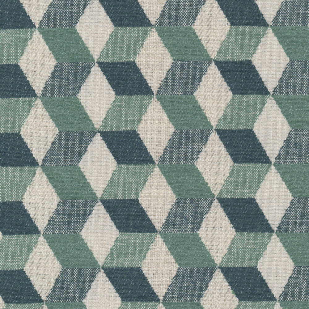 Candlewood 2 Teal by Stout Designer Fabric RAINBOW LIBRARY VAPOR/SEAGLASS 56%POL 34%COT 10%LIN INDIA Horizontal: 4.500 and Vertical: 2.625 54 in - Swanky Fabrics -
