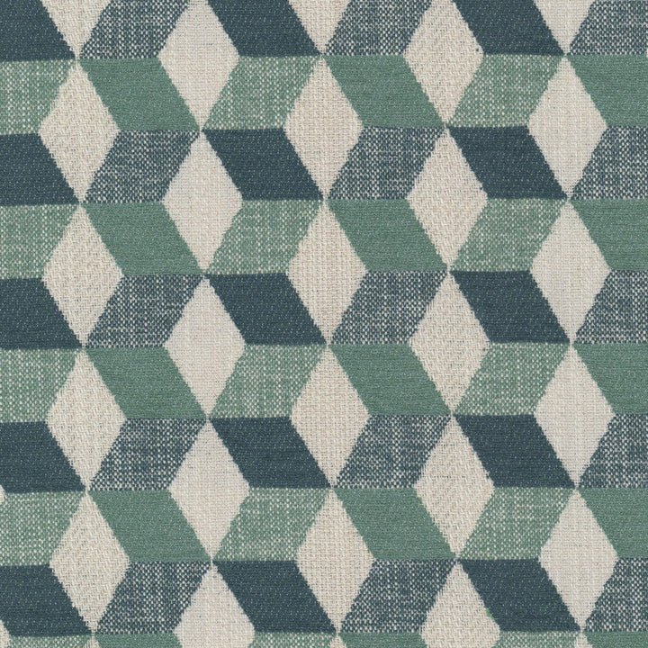 Candlewood 2 Teal by Stout Designer Fabric RAINBOW LIBRARY VAPOR/SEAGLASS 56%POL 34%COT 10%LIN INDIA Horizontal: 4.500 and Vertical: 2.625 54 in - Swanky Fabrics -