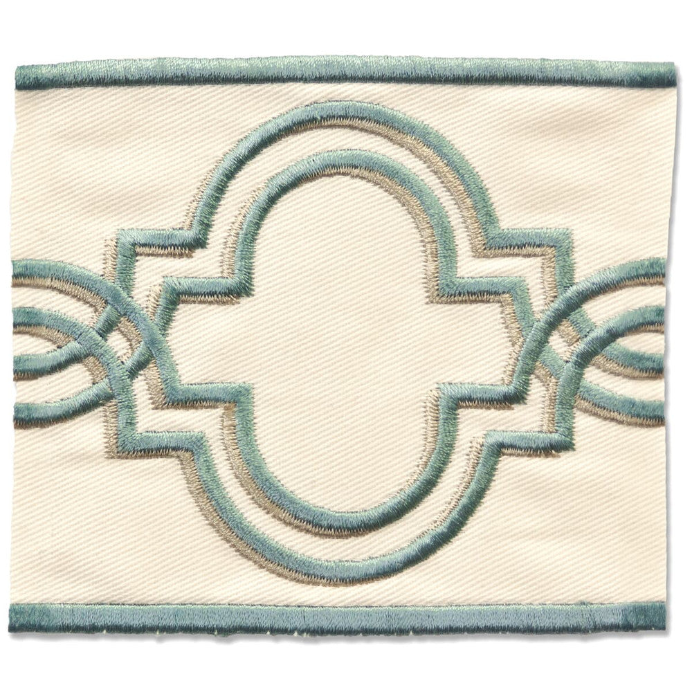 Cannes 2 Porcelain by Stout Designer Trim NEW WORLD TAPES & BORDERS 65%COT 35%SVI CHINA Horizontal: 4 and Vertical: 0 3.38 in - Swanky Fabrics -