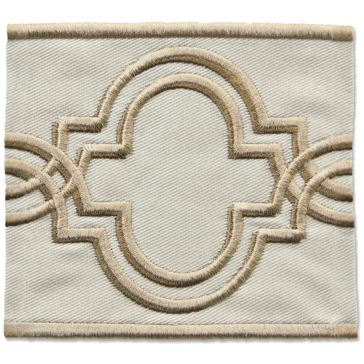 Cannes 3 Dove by Stout Designer Trim New World Tapes & Borders 65% Cotton 35% Spun Viscose CHINA Horizontal: 4 and Vertical: 0 3.38 in - Swanky Fabrics -