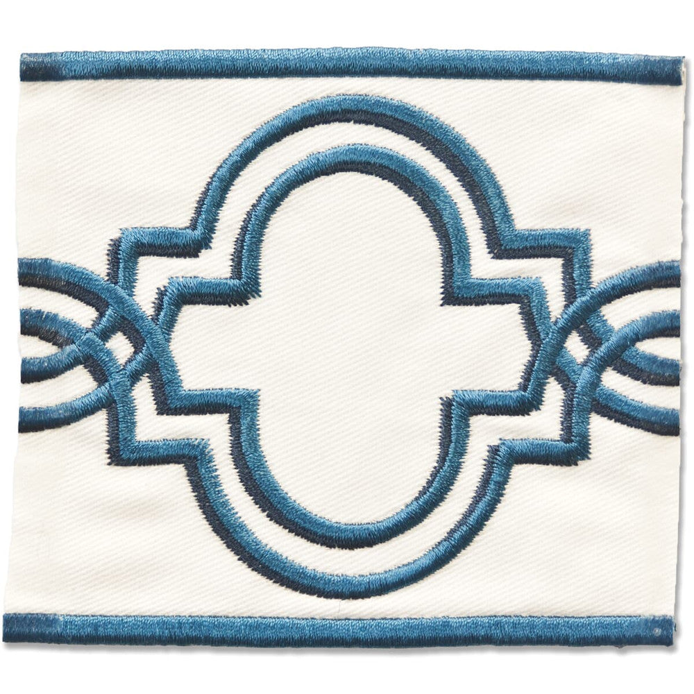 Cannes 6 Royal by Stout Designer Trim NEW WORLD TAPES & BORDERS 65%COT 35%SVI CHINA CATB 117-2013 Horizontal: 4.000 and Vertical: 0.000 3.38 in - Swanky Fabrics -