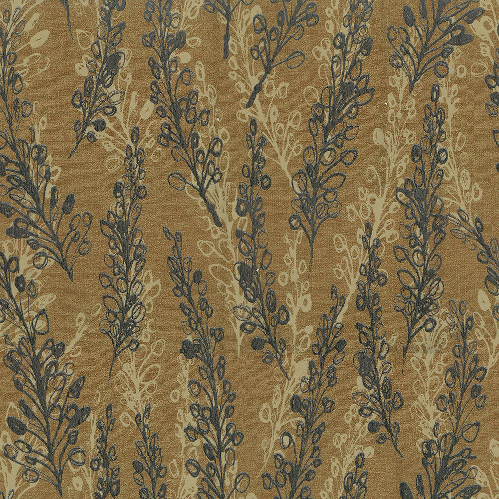 Nemo 405 Cedar by ABBEYSHEA Designer Fabric 100% Polyester China 25,000 Double Rubs (Wyzenbeek) </p><p>Repeat: Horizontal: 27" (10.63 cm) Up the Roll and Vertical: 27" (10.63 cm) Across the Roll 56" (142 cm) - Swanky Fabrics -