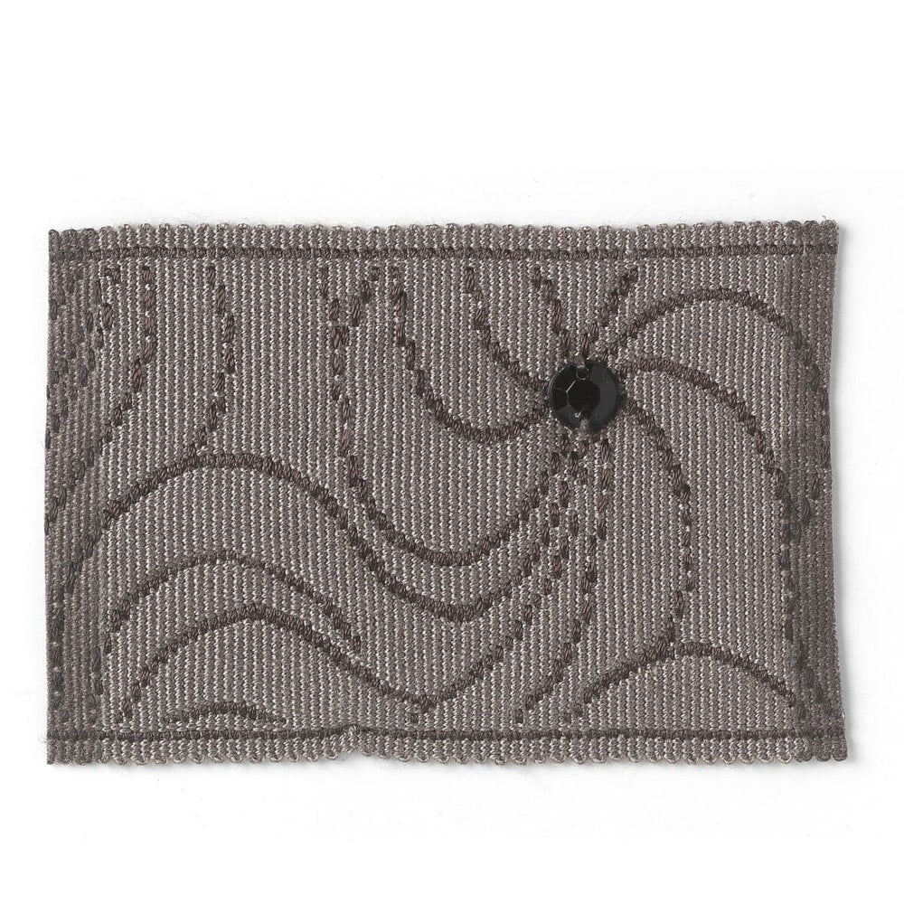 Casa 8 Charcoal by Stout Designer Trim Bedazzle Trim 100% Spun Viscose CHINA Horizontal: 0 and Vertical: 0 2.5 in - Swanky Fabrics -