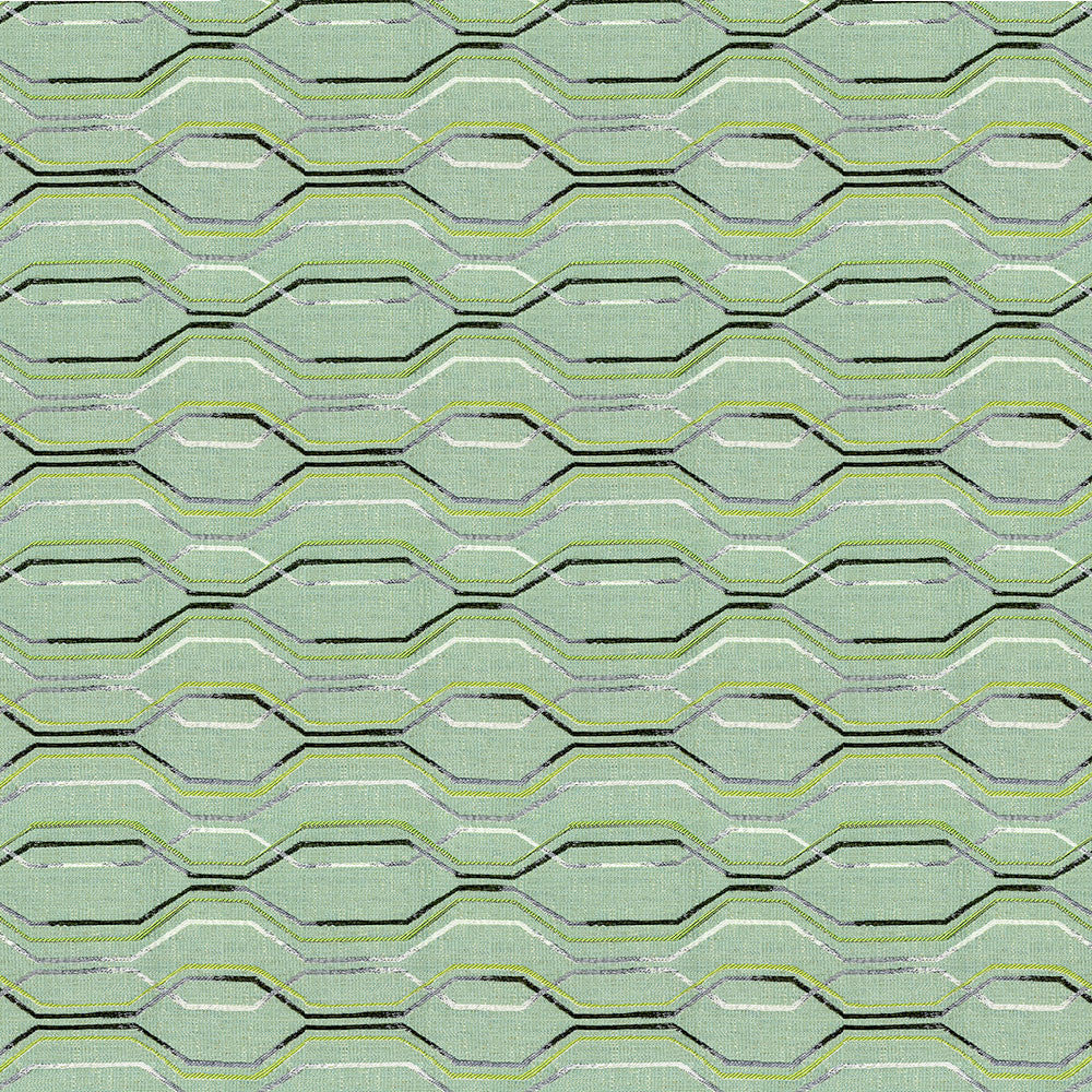 Linville 21 Celadon by ABBEYSHEA Designer Fabric N/A 100% Polyester China 15,000 Double Rubs </p><p>Repeat: Horizontal: and Vertical: 55" (140 cm) - Swanky Fabrics -