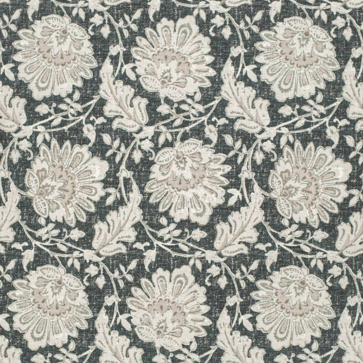 CB600-251 by Charlotte Designer Fabric Shades of Onyx 98% Polyester, 2% Linen Asia Exceeds 30,000 Wyzenbeek Rubs (Heavy Duty) Horizontal 14" x Vertical 14" 54 Inches - Swanky Fabrics -