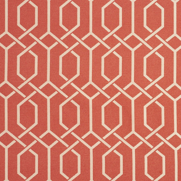 CB700-217 by Charlotte Designer Fabric Shades of Coral 100% Woven Polyester Asia Exceeds 60,000 Wyzenbeek Rubs (Heavy Duty) Horizontal: 3.5" x Vertical: 4" 54 Inches - Swanky Fabrics -