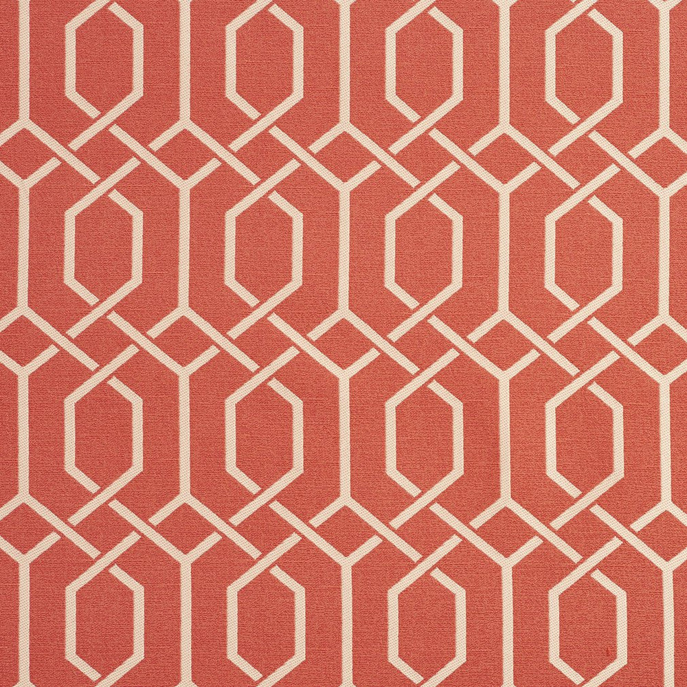 CB700-217 by Charlotte Designer Fabric Shades of Coral 100% Woven Polyester Asia Exceeds 60,000 Wyzenbeek Rubs (Heavy Duty) Horizontal: 3.5" x Vertical: 4" 54 Inches - Swanky Fabrics -