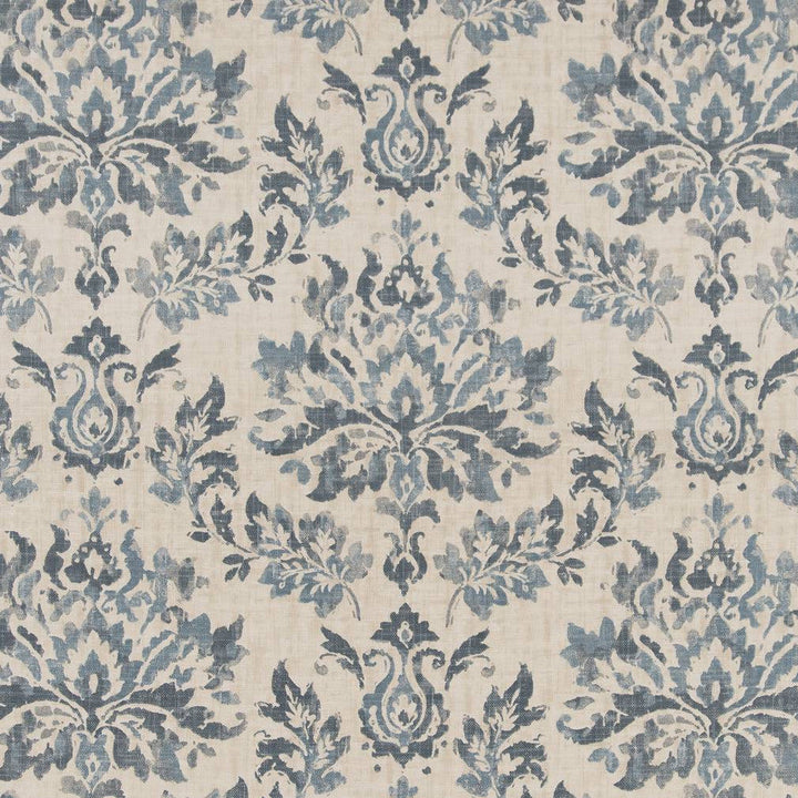 CB700-398 by Charlotte Designer Fabric Shades of Indigo 75% Cotton, 25% Linen Pakistan Exceeds 100,000 Wyzenbeek Rubs (Heavy Duty) Horizontal 24.75" x Vertical 27" 54 Inches - Swanky Fabrics -