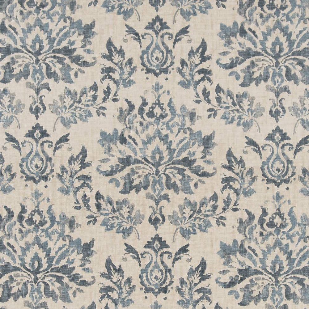CB700-398 by Charlotte Designer Fabric Shades of Indigo 75% Cotton, 25% Linen Pakistan Exceeds 100,000 Wyzenbeek Rubs (Heavy Duty) </p><p>Repeat: Horizontal: 24.75" x Vertical: 27" 54 Inches - Swanky Fabrics -