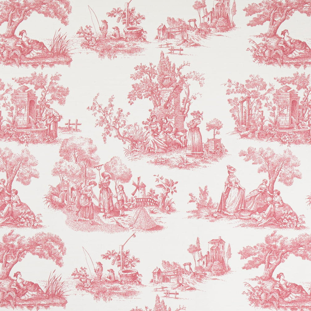 CB700-604 by Charlotte Designer Fabric Shades of Wild Rose 100% Cotton Spain Exceeds 80,000 Wyzenbeek Rubs (Heavy Duty) Horizontal 18" x Vertical 16" 54 Inches - Swanky Fabrics -