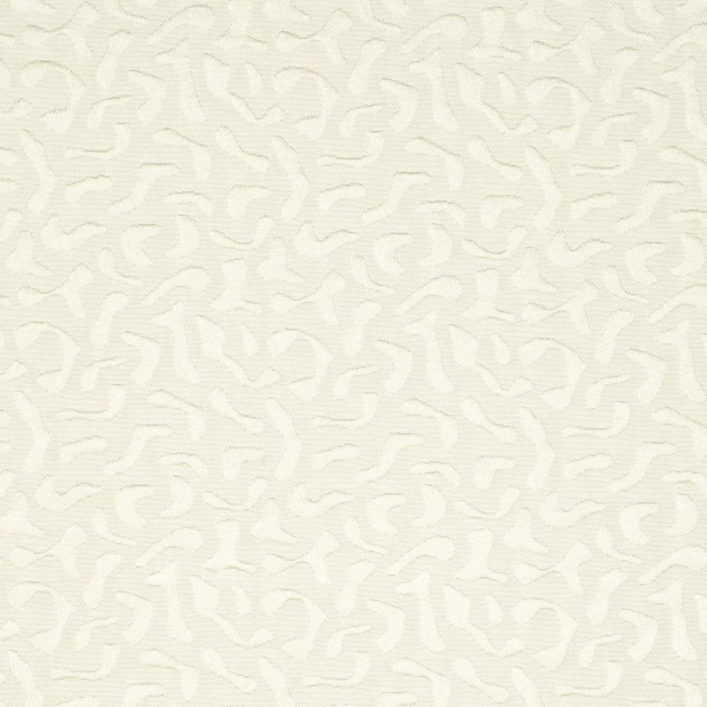 CB800-08 by Charlotte Designer Fabric White 100% Woven Polyester Asia Exceeds 130,000 Wyzenbeek Rubs (Heavy Duty) Horizontal: 3.5" x Vertical: 3.5" 54 Inches - Swanky Fabrics -