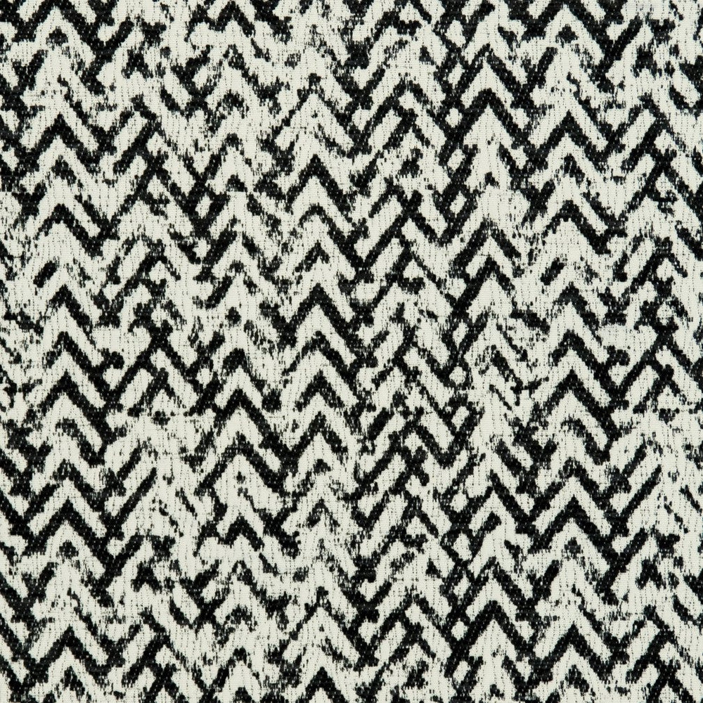 CB800-116 by Charlotte Designer Fabric Black & White 100% Woven Polyester Asia Exceeds 30,000 Wyzenbeek Rubs (Heavy Duty) </p><p>Repeat: Horizontal: 7" x Vertical: 7" 54 Inches - Swanky Fabrics -