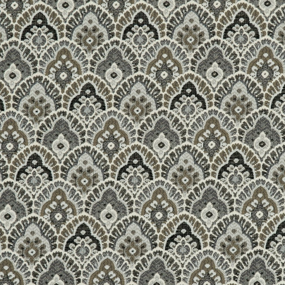 CB800-120 by Charlotte Designer Fabric Black & White 36% Polyester, 32% Acrylic, 32% Cotton Spain Exceeds 30,000 Wyzenbeek Rubs (Heavy Duty) Horizontal: 3.5" x Vertical: 5" 54 Inches - Swanky Fabrics -