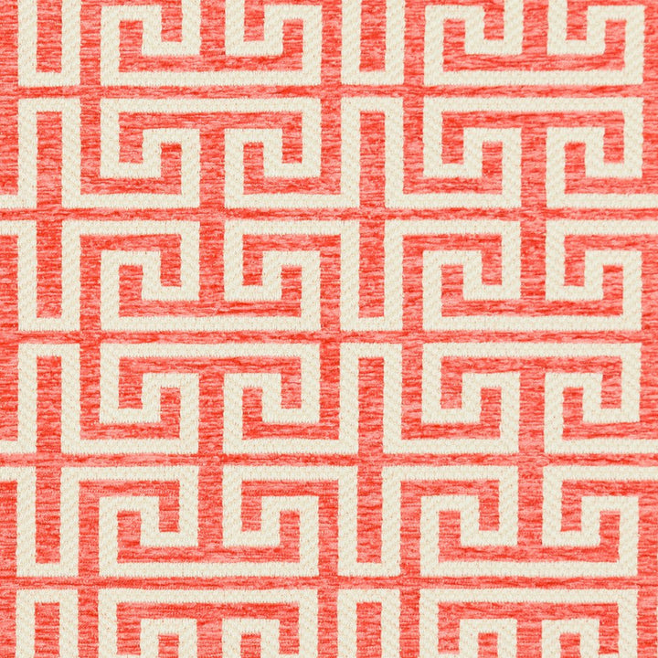 CB800-125 by Charlotte Designer Fabric Shades of Coral 100% Woven Polyester Asia Exceeds 140,000 Wyzenbeek Rubs (Heavy Duty) Horizontal: 5" x Vertical: 3.5" 54 Inches - Swanky Fabrics -