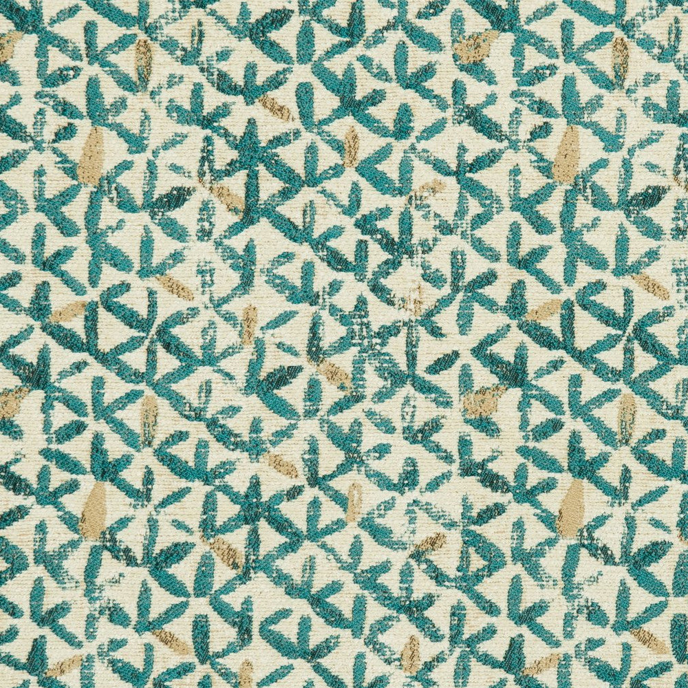 CB800-128 by Charlotte Designer Fabric Shades of Teal 100% Woven Polyester Asia Exceeds 100,000 Wyzenbeek Rubs (Heavy Duty) </p><p>Repeat: Horizontal: 7" x Vertical: 5.5" 54 Inches - Swanky Fabrics -