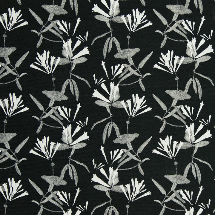 CB800-130 by Charlotte Designer Fabric Black & White 58% Polyester, 42% Cotton Asia Exceeds 110,000 Wyzenbeek Rubs (Heavy Duty) </p><p>Repeat: Horizontal: 14.5" x Vertical: 10.5" 54 Inches - Swanky Fabrics -