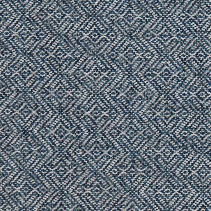 CB800-196 by Charlotte Designer Fabric Shades of Indigo 97% Olefin, 3% Polyester USA Exceeds 60,000 Wyzenbeek Rubs (Heavy Duty) Horizontal 3.5" X Vertical 2" 54 Inches - Swanky Fabrics -