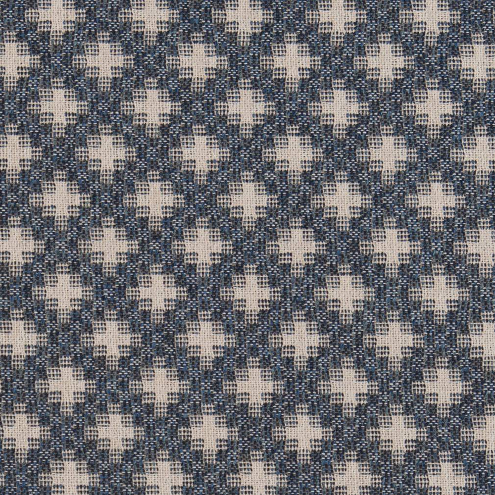 CB800-238 by Charlotte Designer Fabric Shades of Indigo 53% Cotton, 38% Olefin, 9% Polyester Made In USA Exceeds 72,000 Wyzenbeek Rubs (Heavy Duty) Horizontal 2" x Vertical 2" 54 Inches - Swanky Fabrics -