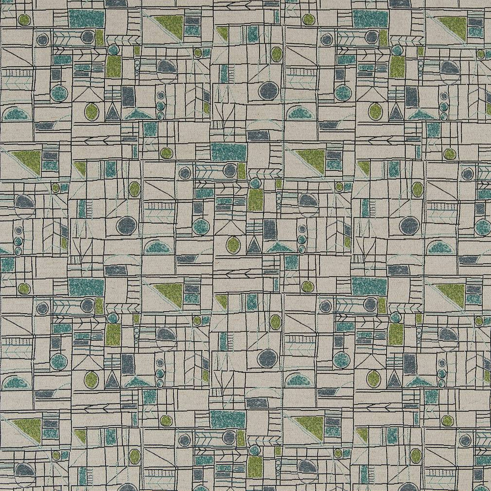 CB800-247 by Charlotte Designer Fabric Blue, Green and Teal 85% Polyester, 10% Viscose, 5% Linen Asia Exceeds 100,000 Wyzenbeek Rubs (Heavy Duty) </p><p>Repeat: Horizontal: 14" x Vertical: 13.5" 54 Inches - Swanky Fabrics -