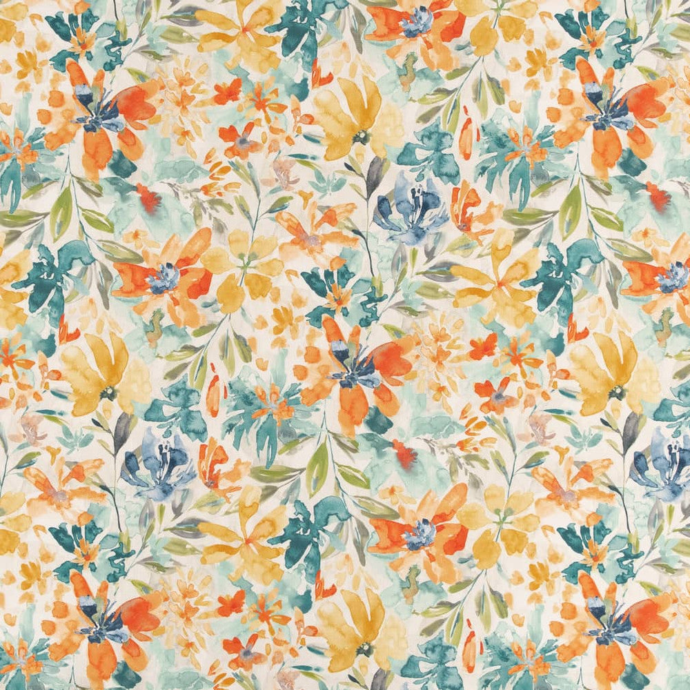 CB800-279 by Charlotte Designer Fabric Purple, Orange & Gold 100% Polyester Asia Exceeds 100,000 Wyzenbeek Rubs (Heavy Duty) </p><p>Repeat: Horizontal 26.5" x Vertical 26.5" 54 Inches - Swanky Fabrics -