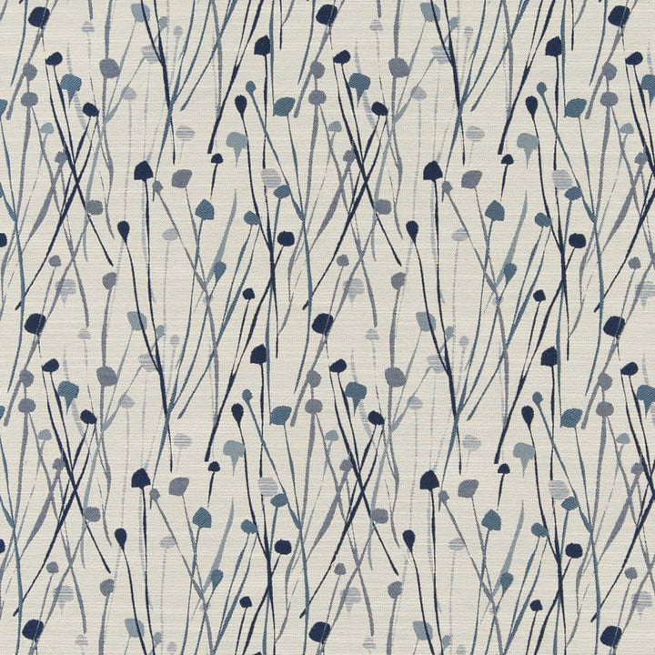 CB800-346 by Charlotte Designer Fabric Shades of Navy 100% Polyester Asia Exceeds 114,000 Wyzenbeek Rubs </p><p>Repeat: Horizontal 9.5" x Vertical 10" 54 Inches - Swanky Fabrics -