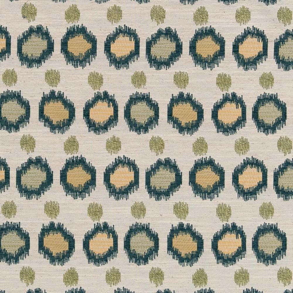 CB800-368 by Charlotte Designer Fabric Shades of Emerald 96% Polyester, 4% Linen Asia Exceeds 128,000 Wyzenbeek Rubs </p><p>Repeat: Horizontal 7" x Vertical 7" 54 Inches - Swanky Fabrics -