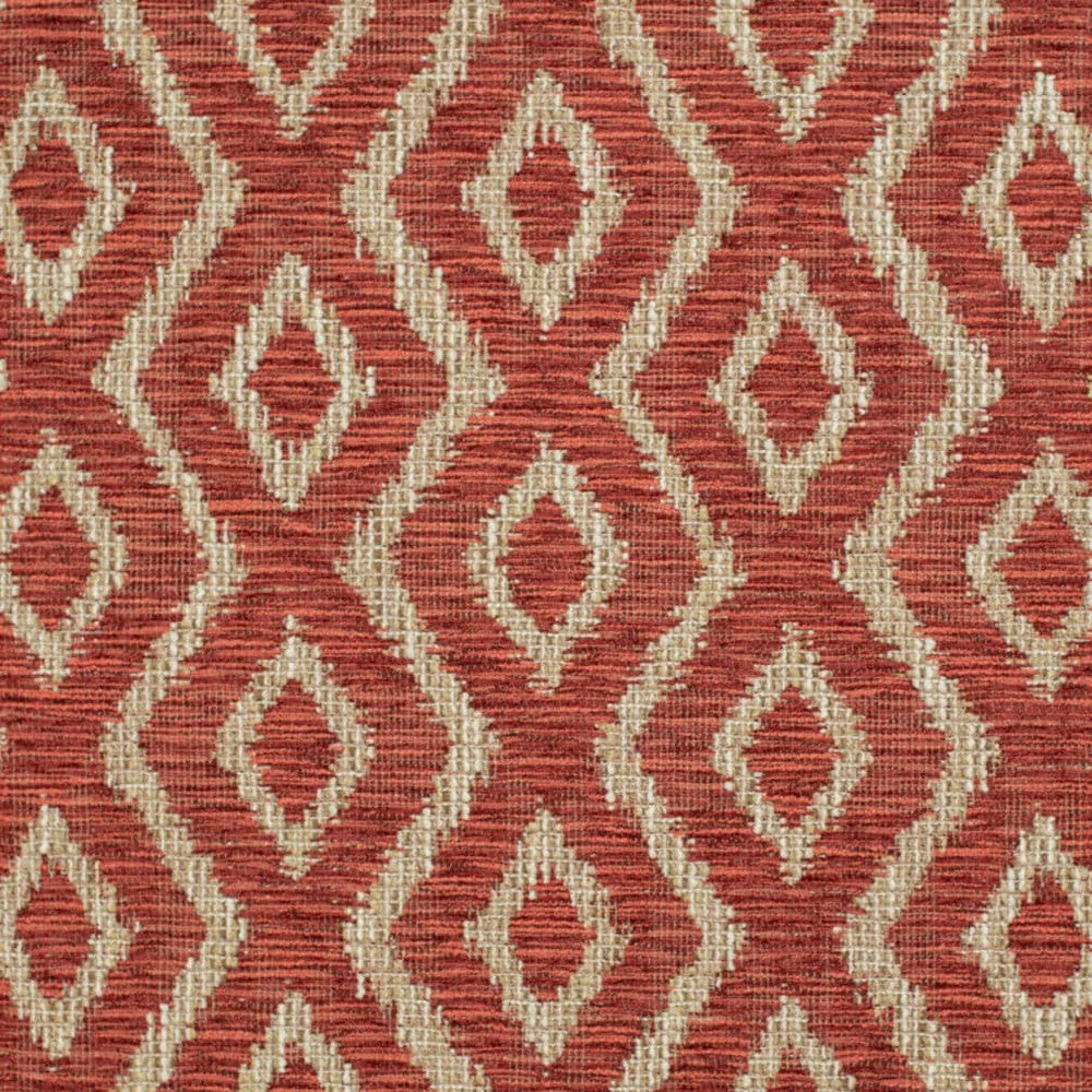 CB800-427 by Charlotte Designer Fabric Shades of Redwood 100% Polyester Asia Exceeds 216,000 Wyzenbeek Rubs (Heavy Duty) Horizontal 7" x Vertical 5.25" 54 Inches - Swanky Fabrics -