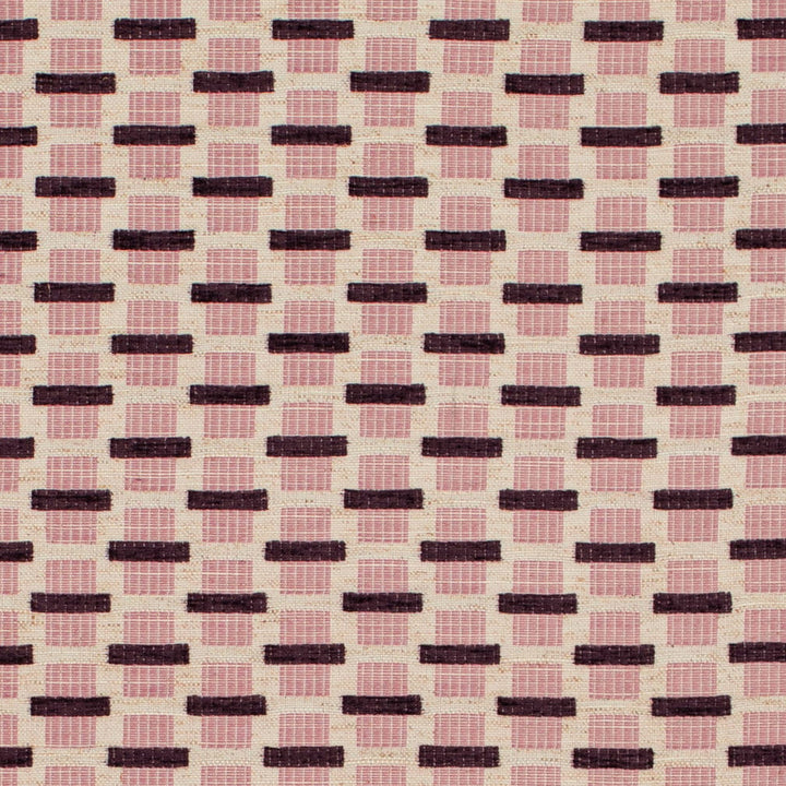 CB800-508 by Charlotte Designer Fabric Shades of Wild Rose 95% Polyester, 5% Linen Asia Exceeds 72,000 Wyzenbeek Rubs (Heavy Duty) Horizontal 2" x Vertical 1.25" 54 Inches - Swanky Fabrics -