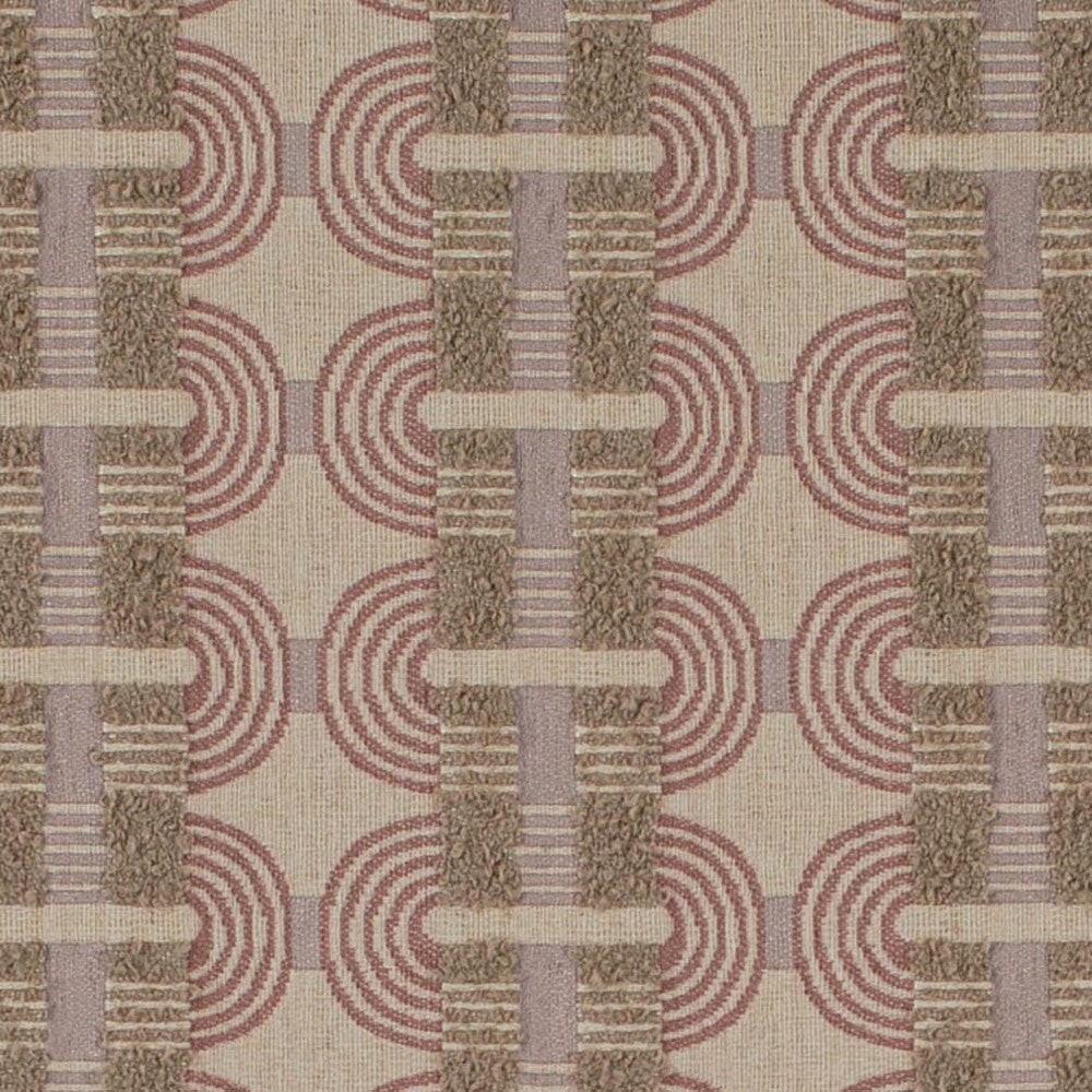 CB800-522 by Charlotte Designer Fabric Shades of Wild Rose 100% Polyester USA Exceeds 60,000 Wyzenbeek Rubs (Heavy Duty) Horizontal 4" x Vertical 2.5" 54 Inches - Swanky Fabrics -