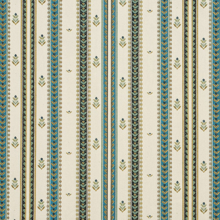 CB800-79 by Charlotte Designer Fabric Shades of Teal 36% Polyester, 32% Acrylic, 32% Cotton Spain Exceeds 24,000 Wyzenbeek Rubs (Heavy Duty) Horizontal: 7.5" x Vertical: 2.5" 54 Inches - Swanky Fabrics -