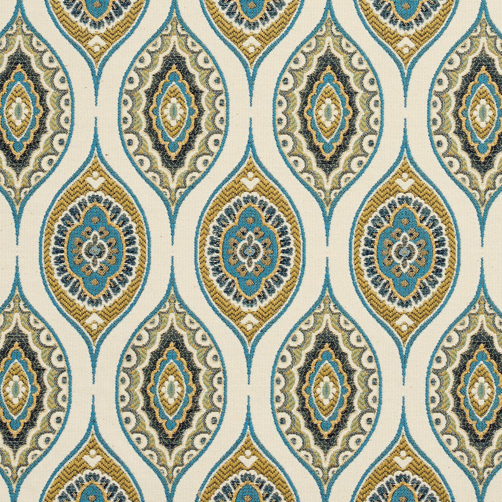 CB800-80 by Charlotte Designer Fabric Shades of Teal 36% Polyester, 32% Acrylic, 32% Cotton Spain Exceeds 24,000 Wyzenbeek Rubs (Heavy Duty) Horizontal: 3.25" x Vertical: 6" 54 Inches - Swanky Fabrics -