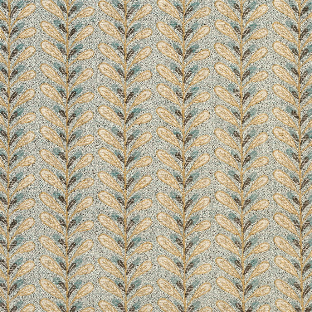 CB800-86 by Charlotte Designer Fabric Shades of Teal 100% Woven Polyester Asia Exceeds 90,000 Wyzenbeek Rubs (Heavy Duty) Horizontal: 5.75" x Vertical: 2" 54 Inches - Swanky Fabrics -