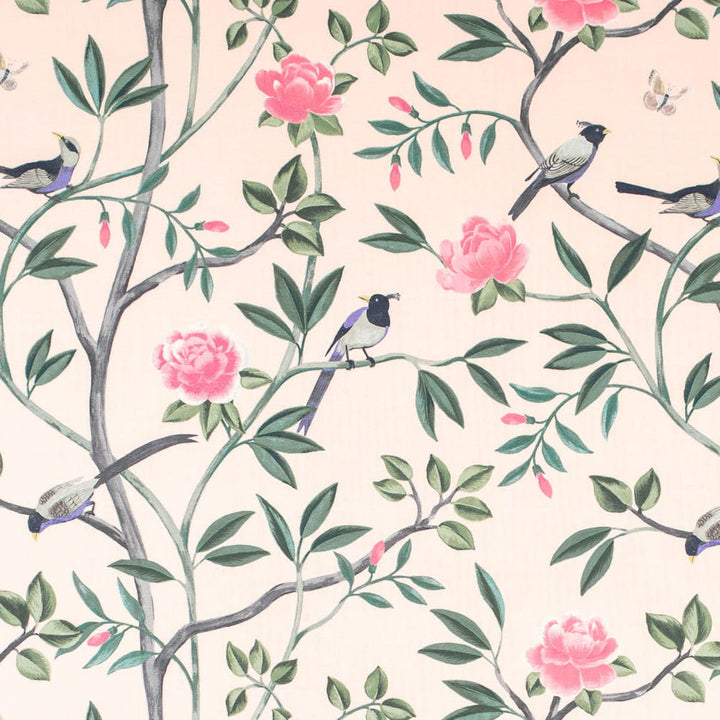 CB900-196 by Charlotte Designer Fabric Shades of Wild Rose 100% Cotton Spain Exceeds 60,000 Wyzenbeek Rubs (Heavy Duty) Horizontal 27" x Vertical 27" 54 Inches - Swanky Fabrics -