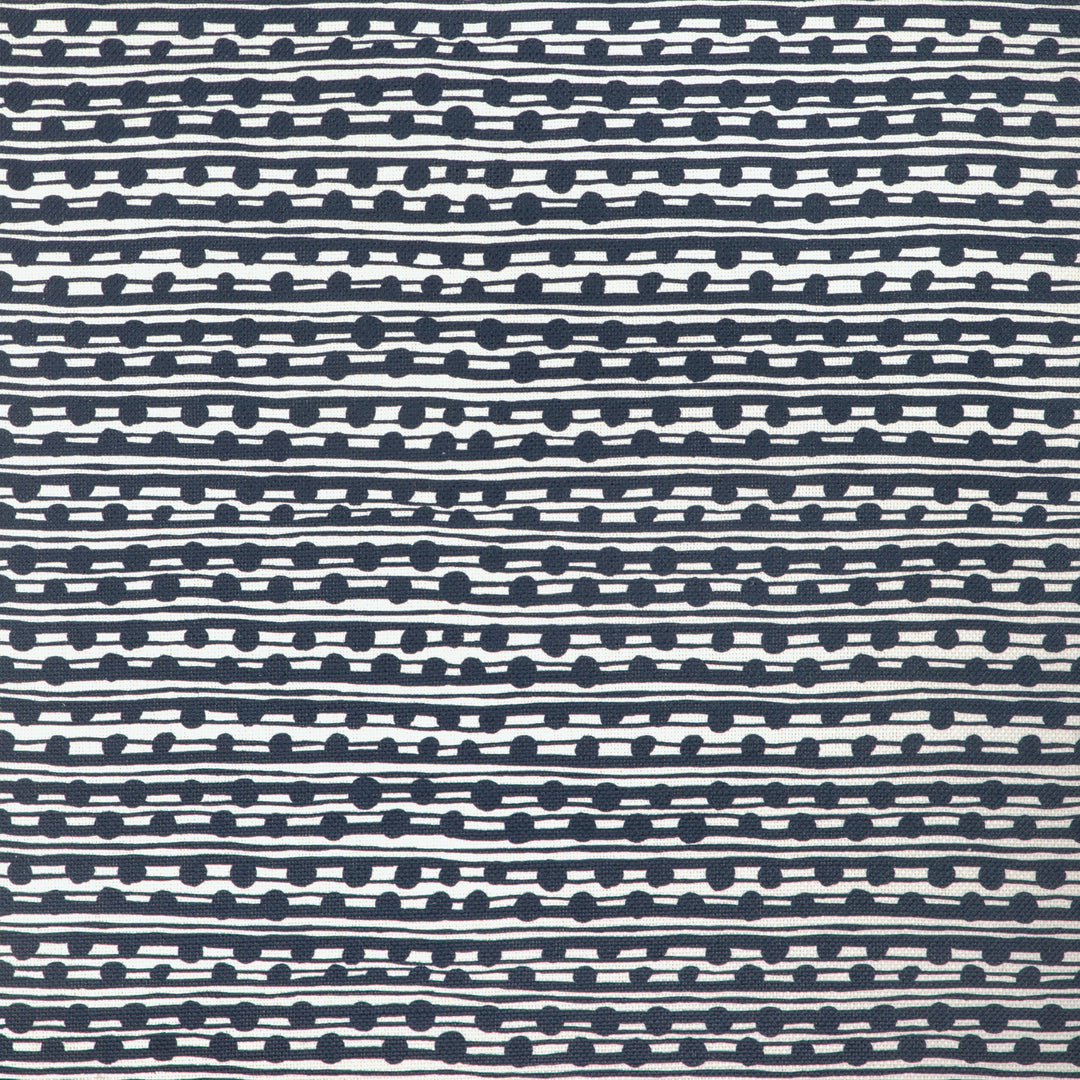 Caroline Cecil Textiles Fabric Gamal - Dark Navy/Oyster