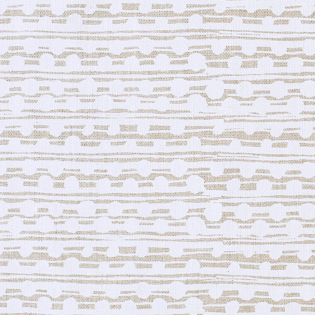 Caroline Cecil Textiles Fabric Gamal - White/Natural