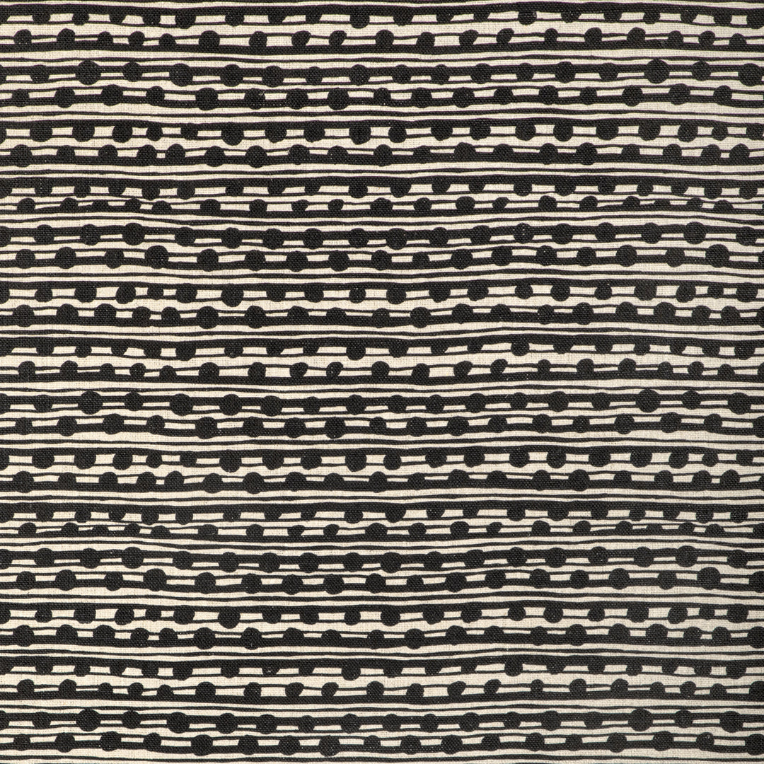 Caroline Cecil Textiles Fabric Gamal - Black/Natural