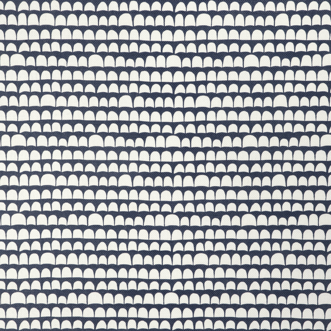 Caroline Cecil Textiles Fabric Hannu - Dark Navy/Oyster