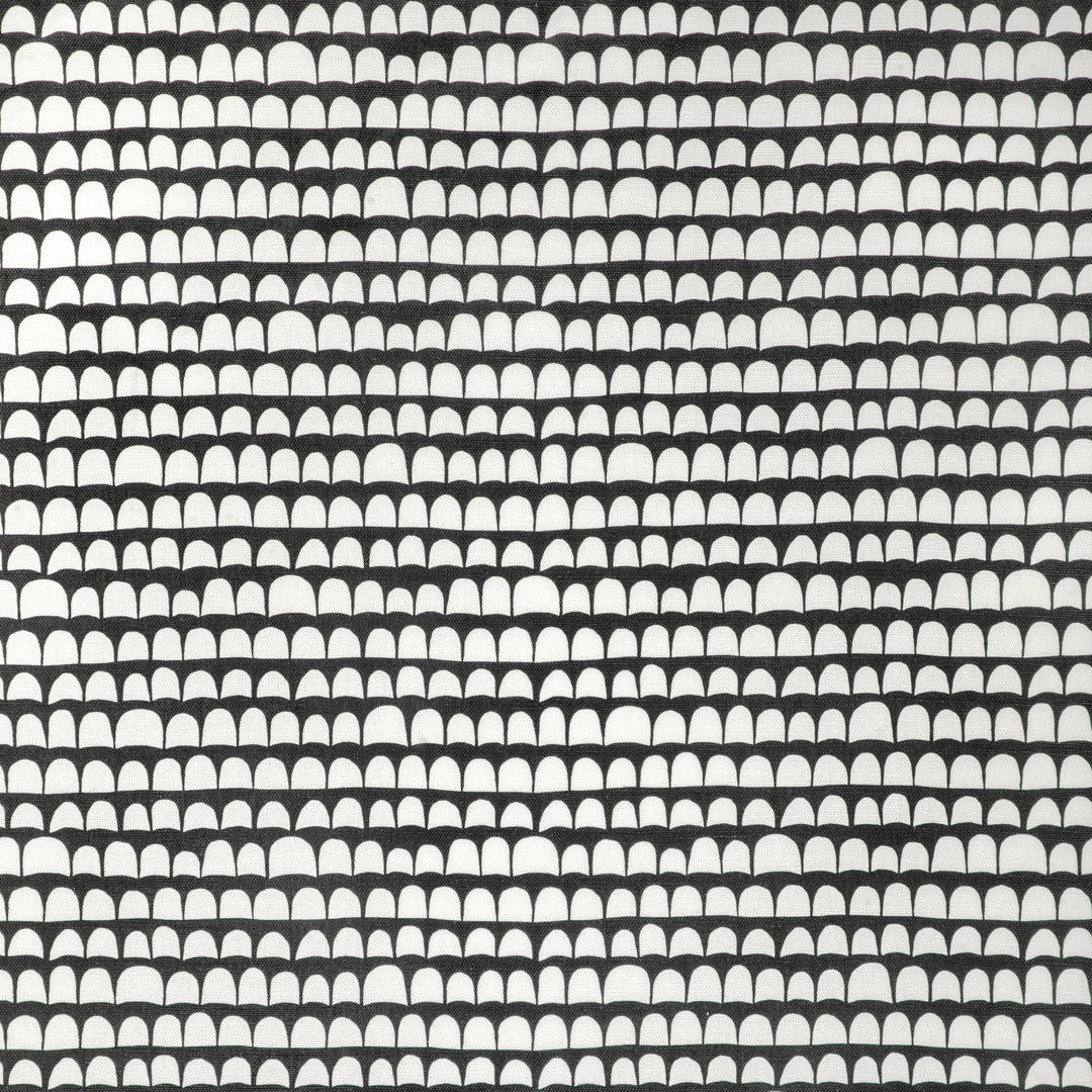 Caroline Cecil Textiles Fabric Hannu - Black/Ecru
