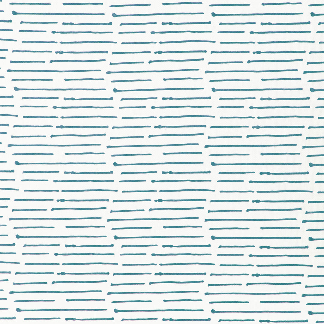 Caroline Cecil Textiles Fabric Ink Stripe - Denim/Oyster