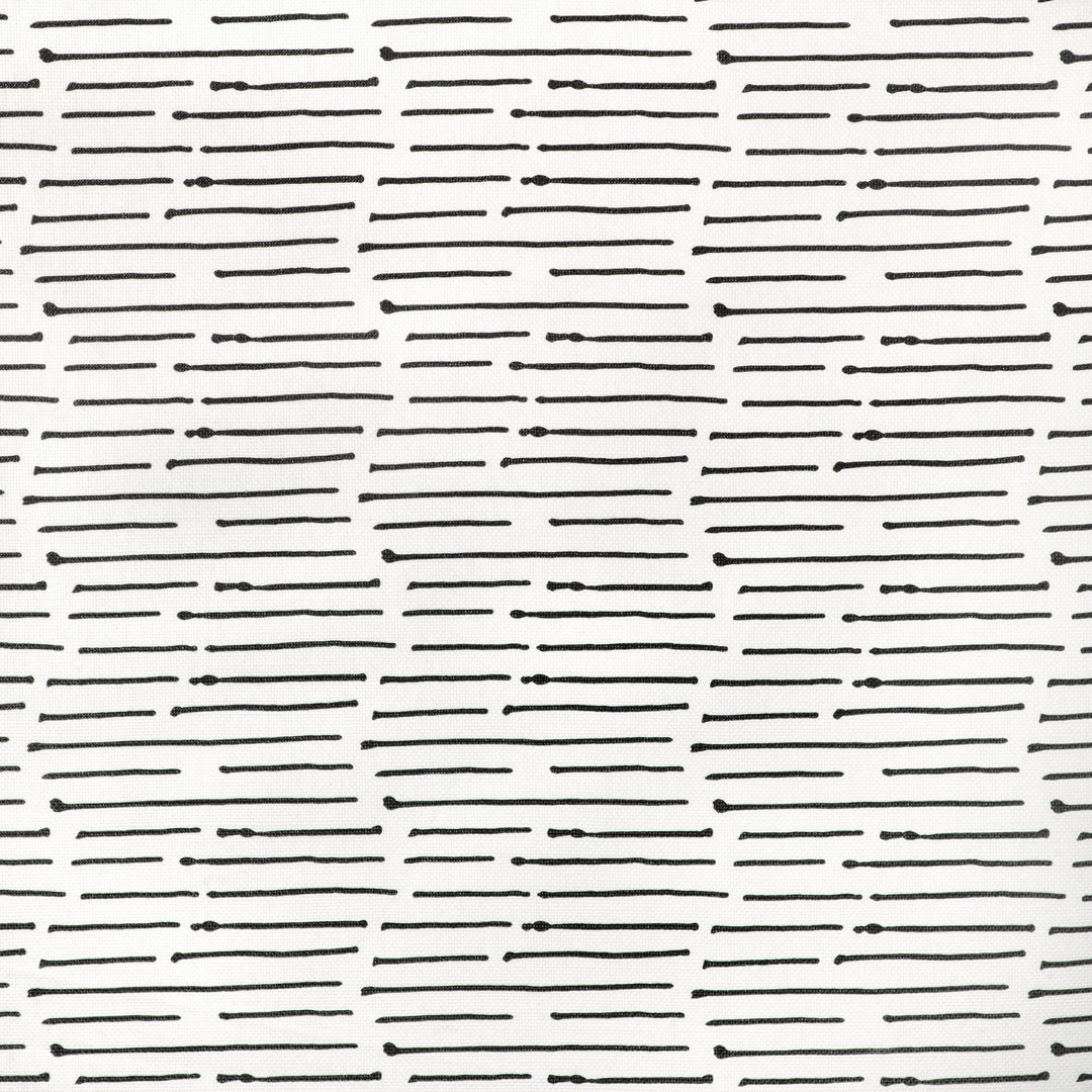 Caroline Cecil Textiles Fabric Ink Stripe - Black/Oyster