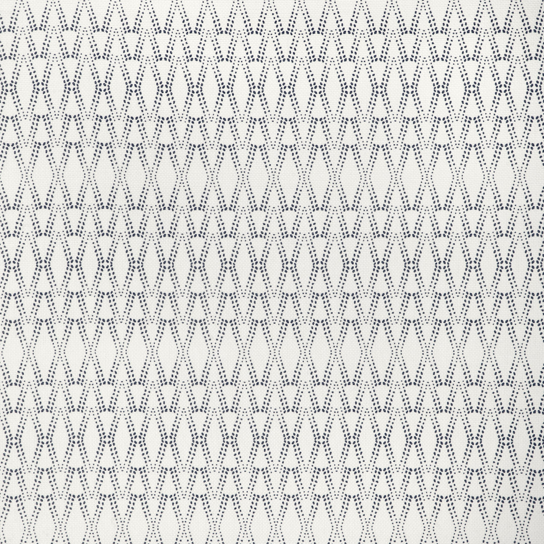 Caroline Cecil Textiles Fabric Ketut - Dark Navy/Oyster