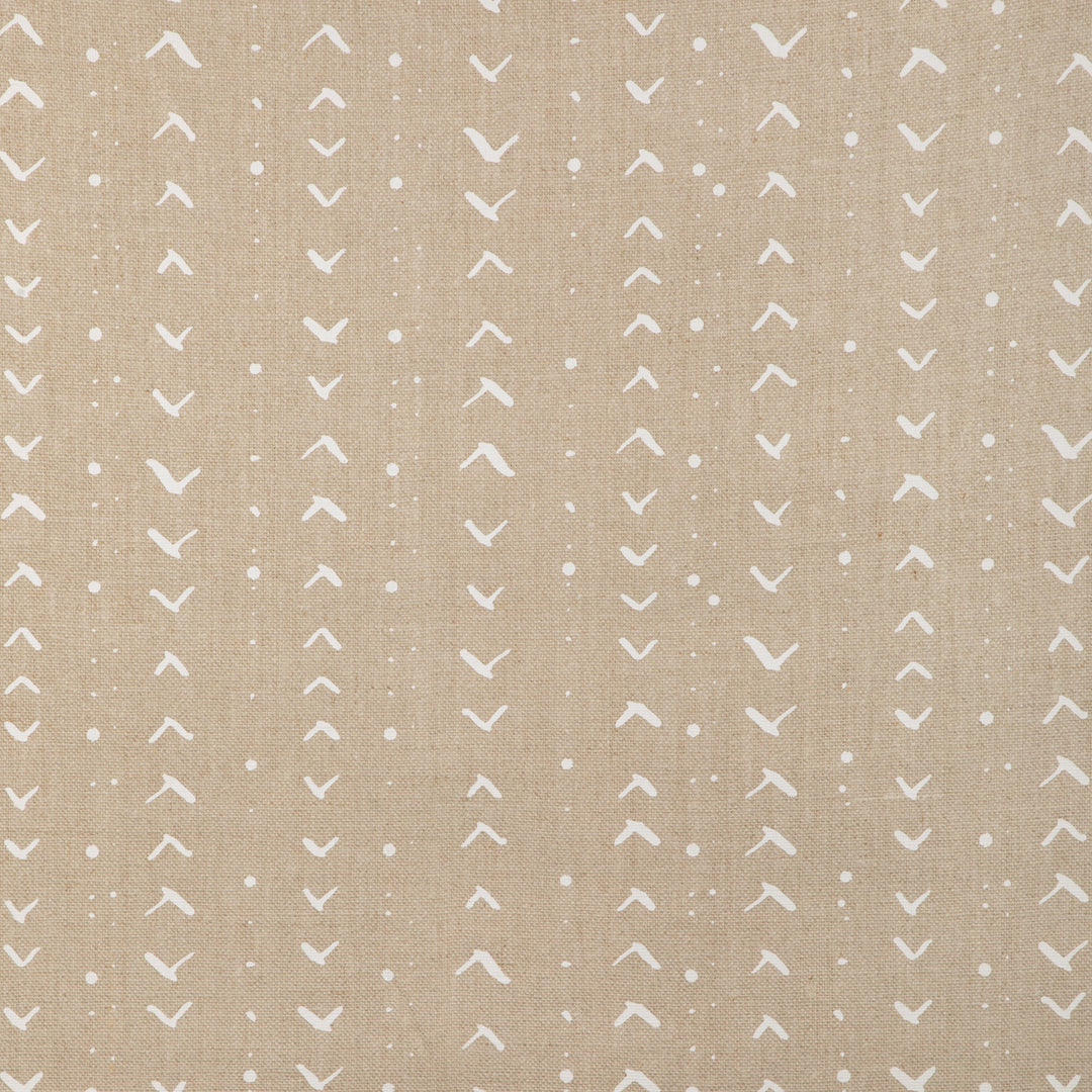 Caroline Cecil Textiles Fabric Titik - White/Natural