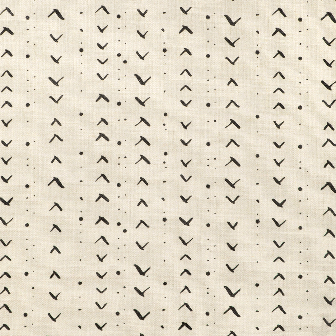 Caroline Cecil Textiles Fabric Titik - Black/Natural